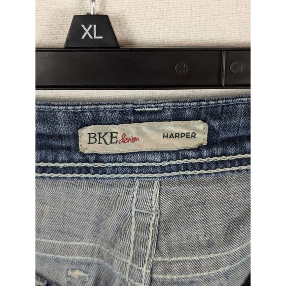 BKE Denim Harper Skinny Stretch Embroidered Jeans Women's Size 27R - Picture 12 of 15